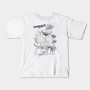 Sveppir Mushrooms Kids T-Shirt